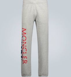 2 MONCLER 1952 & AWAKE NY logo cotton trackpants