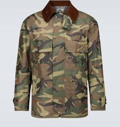 Cotton-blend camouflage jacket