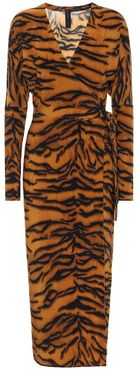 Exclusive to Mytheresa â Tiger-print midi dress