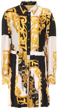 Barocco Acanthus silk shirt dress