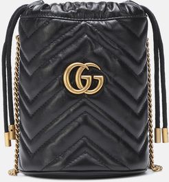GG Marmont Mini leather bucket bag