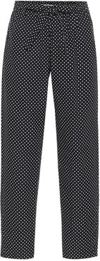 Dotted cotton pants