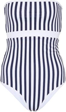 BB striped bandeau swimsuit