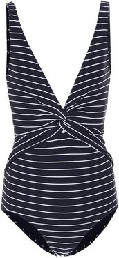 Striped knot swimsuit