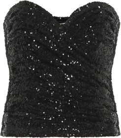 Sequined bustier