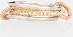 Sonny MX 18kt white, yellow and rose gold diamond ring
