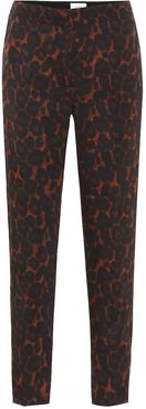 Gianna leopard-print cigarette pants