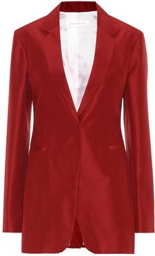 Cotton and silk blazer