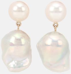 Venus Blac 14kt gold earrings with pearls
