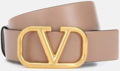 VLOGO leather belt