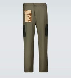 Contrast pocket cargo pants