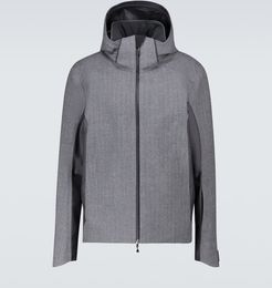 Powder herringbone technical jacket