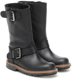 Moto leather boots