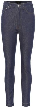 High-rise skinny jeans