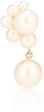 Federico Perle 14kt gold single earring with pearls