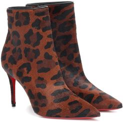 So Katy 85 leopard ankle boots