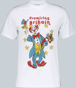 Cotton T-shirt with clown artwork