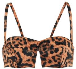 Leopard-print crop top