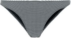 Curve checked bikini bottoms