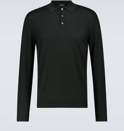 Long-sleeved polo shirt