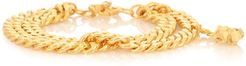 Ruby 24kt gold-plated bracelet