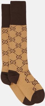 GG stretch-cotton socks