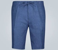 Coulisse Sprint Bermuda linen shorts