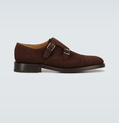 William double sole suede shoes