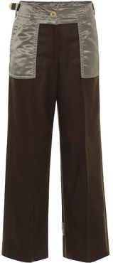 Wool twill pants