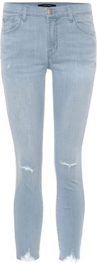 Capri mid-rise cropped jeans