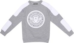 appliquÃ©d cotton-jersey sweatshirt