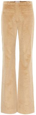 High-rise corduroy pants