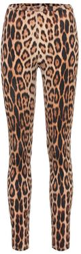 Leopard-print leggings