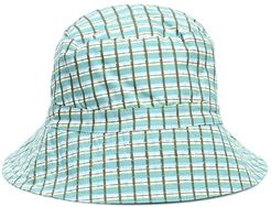 Wembley checked cotton bucket hat