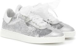 Sequined sneakers