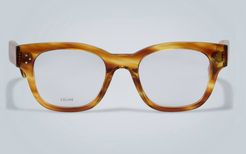 Oval-framed optical glasses