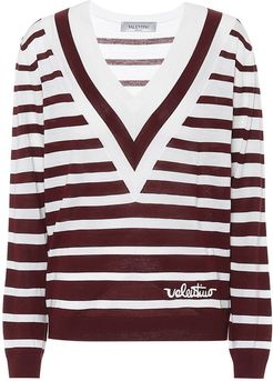 striped virgin wool sweater