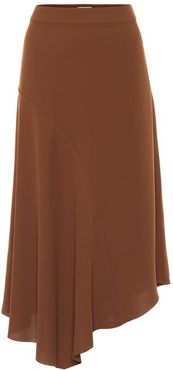 CrÃªpe midi skirt