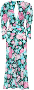 Paloma floral silk maxi dress