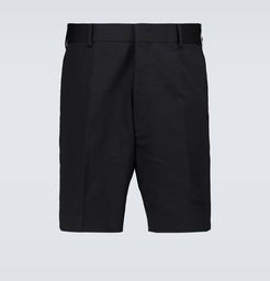 Stretch-cotton shorts