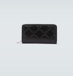 GG embossed full zipped wallet
