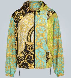 Barocco printed hooded jacket