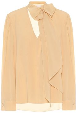 Silk-georgette blouse