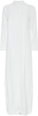 Gabby satin shirt dress