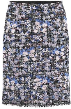 Floral tweed skirt