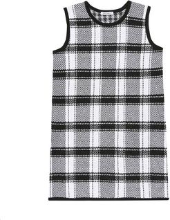 Checked wool dress