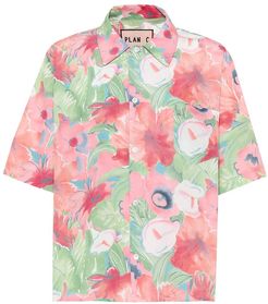 Floral-printed shirt