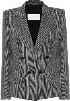 Wool-herringbone blazer