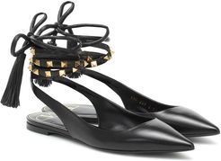 Rockstud Flair leather ballet flats