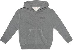 Cotton zip-up hoodie
